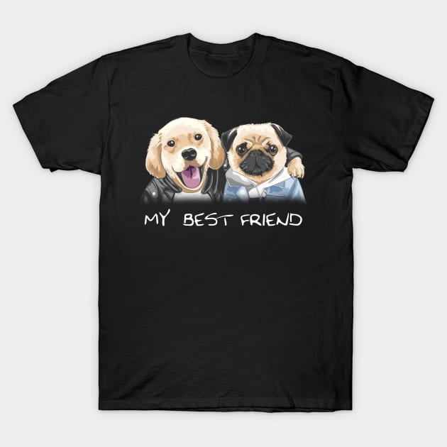 my best friend T-Shirt by Rosomyat